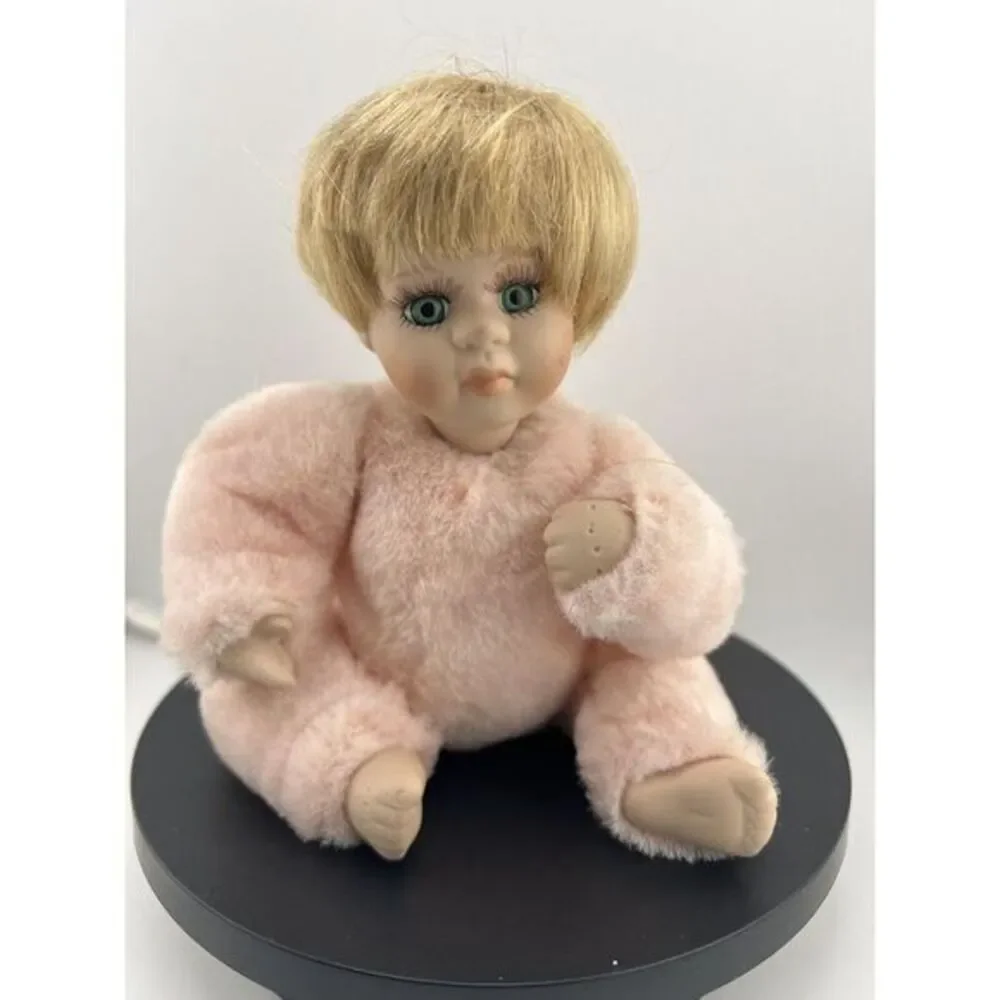 McField‎ Int. Co. Porcelain Doll Joined Body Furry Bunny Suit No Hat Vintage